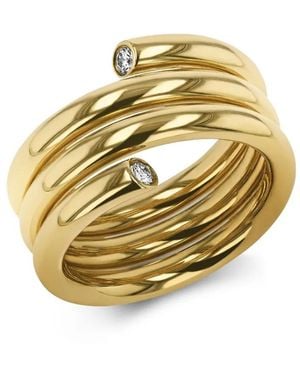 Pragnell Anillo en oro amarillo de 18kt con diamante - Metálico