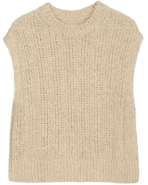 Marc O' Polo Ribbed Sleeveless Jumper - Natural