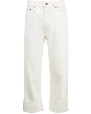 R13 Cuffed X-Bf Jeans - White
