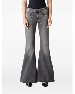 R13 Overflow Boy Flared Jeans - Grey