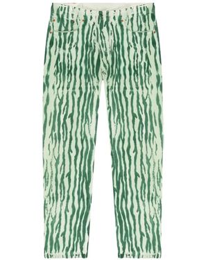 DENIM TEARS Striped Jeans - Green