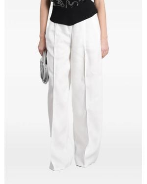 IRO Remy Pleated Wide-Leg Trousers - White