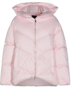 Add Chevron-Quilted Puffer Jacket - Pink