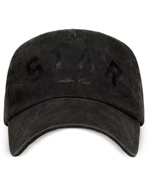 Golden Goose Casquette À Effet Délavé - Black