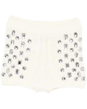 GIUSEPPE DI MORABITO Pantalones Cortos Con Apliques - Neutro