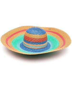 Missoni Stripe-Print Sun Hat - Blue