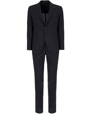 Tagliatore Single-Breasted Two-Piece Suit - Black