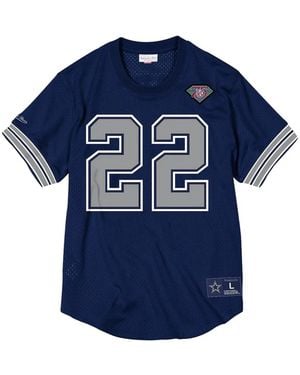 Mitchell & Ness T-Shirt Nfl Nom & Numéro Dallas Cowboys - Blue