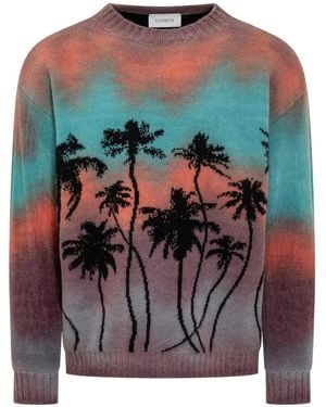 Laneus Crew-Neck Sweater - Grey