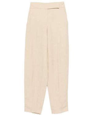 JOSEPH Pantalon En Lin Mélangé - Blanc