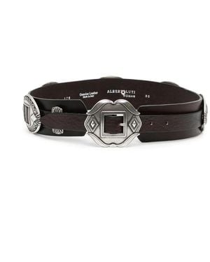 Alberto Luti Embellished Belt - Black