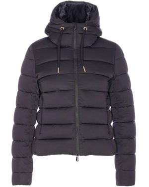 Save The Duck Hooded Padded Jacket - Blue