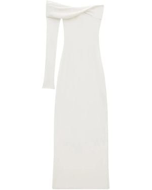 Courreges One-Shoulder Maxi Dress - White