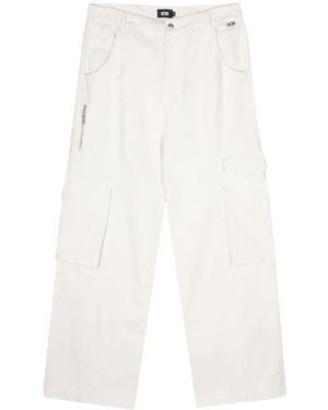 Gcds Straight-Leg Cargo Jeans - White