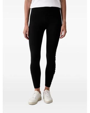 DKNY Logo-Print Leggings - Black