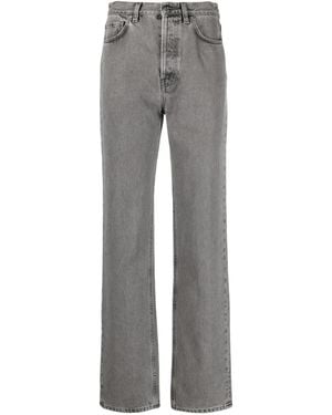 TOTEME Classic Cut Straight-Leg Jeans - Grey