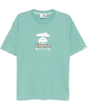 Aape By A Bathing Ape Logo-Print T-Shirt - Green