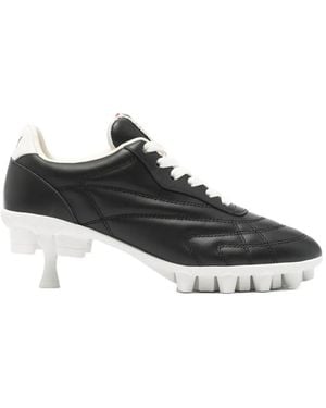 Maison Mihara Yasuhiro Quilted Kitten-Heel Sneakers - Black