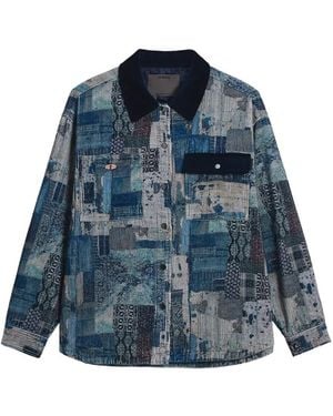 Musium Div. Patchwork Corduroy Jacket - Blue