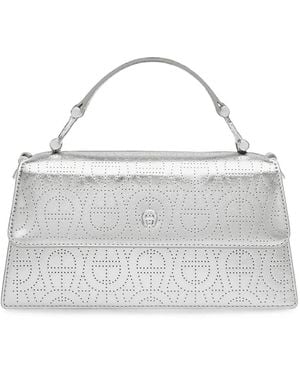Aigner Small Delia Lucida Tote Bag - Metallic