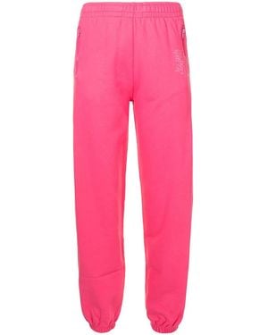 Les Girls, Les Boys Elasticated-Waist Cotton Track Trousers - Pink