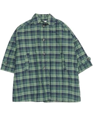 Bimba Y Lola Check-Print Trench Jacket - Green