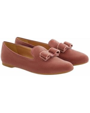 Ferragamo Vara Bow Loafers - Pink