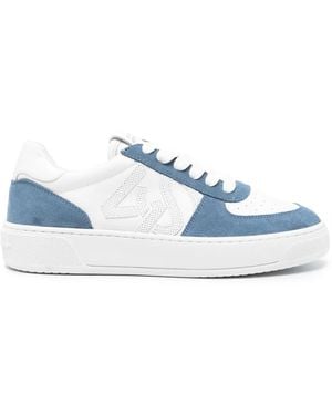 Stuart Weitzman Sw Courtside Leather Trainers - Blue