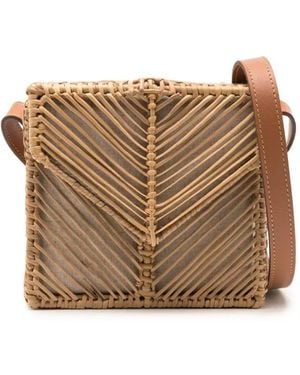 Lenny Niemeyer Schultertasche Aus Bast - Braun