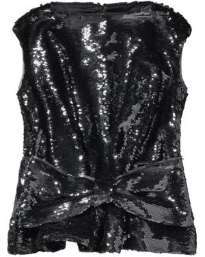 Simone Rocha Blusa Boxy Con Paillettes - Nero