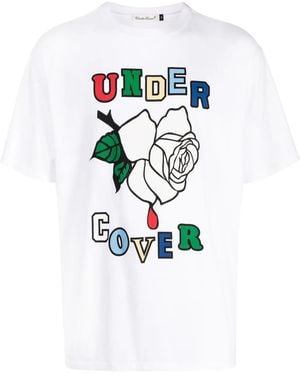 Undercover Rose Cotton T-Shirt - White