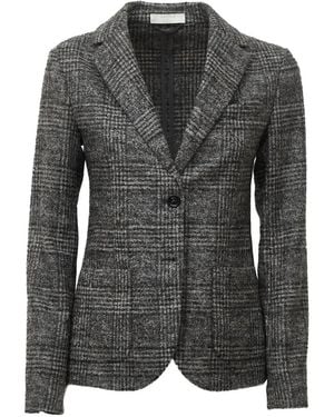 Circolo 1901 Blazer En Laine Mélangée À Carreaux - Grey