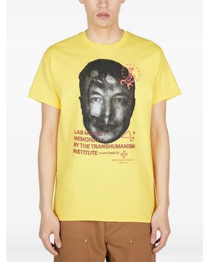 DTF.NYC 15 Monkeys Graphic-Print T-Shirt - Yellow