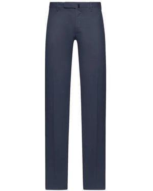 Incotex Belt-Loop Pocket Pants - Blue