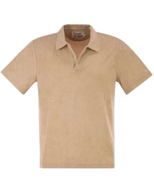 MC2 Saint Barth Terry-Cloth Polo Shirt - Natural