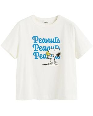 Chinti & Parker T-Shirt Snoopy & Woodstock - Bianco