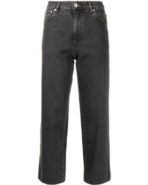 A.P.C. High-Rise Cropped Jeans - Grey