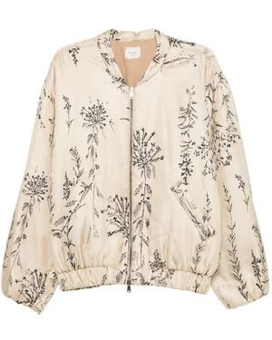 Alysi Bomberjacke Mit Blumenprint - Natur