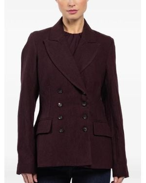 Masnada Double-Breasted Jacket - Purple