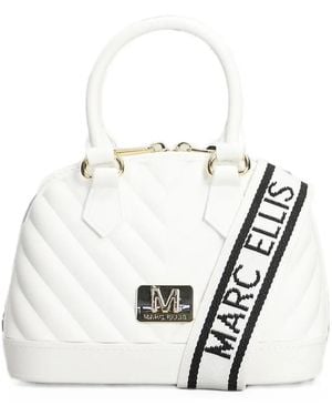 Marc Ellis Flat Maya Quilted Shoulder Bag - White