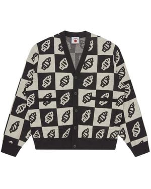 ICECREAM Cardigan Mit Blattmotiv - Schwarz