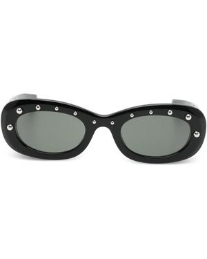 McQueen Stud-Embellishement Sunglasses - Black