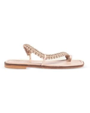 Marietta Chrousala Martha Braided Sandals - White
