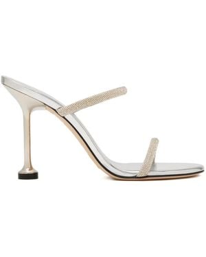 Stuart Weitzman Stiletto-Sandalen Mit Kristallen - Weiß