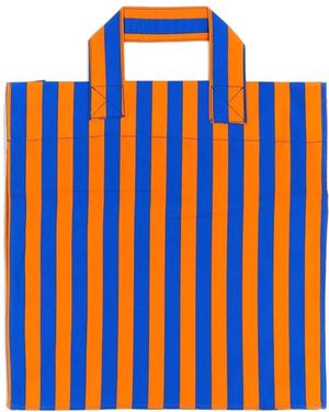 Sunnei Striped Tote Bag - Red