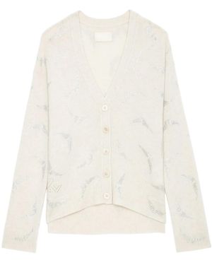 Zadig & Voltaire Mirka Strass Wings Cardigan - Weiß