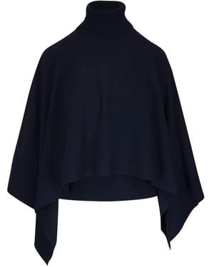 Michael Kors Drapiertes Midnight Kaftan-Rollkragenoberteil - Blau