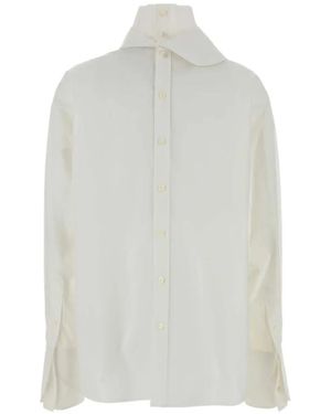 Carven Orchid High-Neck Shirt - White