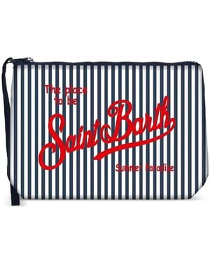 MC2 Saint Barth Clutch Aline A Righe - Rosso
