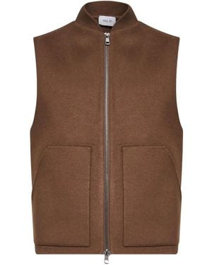 D4.0 Patch-Pocket Gilet - Brown